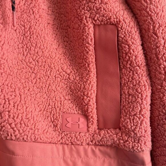 $130 Under Armour Women's Legacy Sherpa Full-Zip Jacket in Deco Rose NWT - Picture 6 of 12